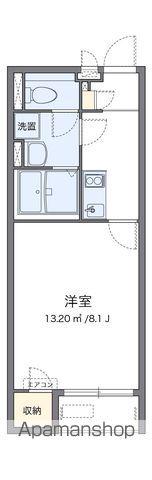 クレイノLANTANA(1K/2階)の間取り写真