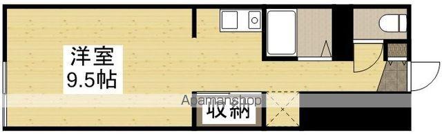 レアル南方Ⅱ(1K/1階)の間取り写真