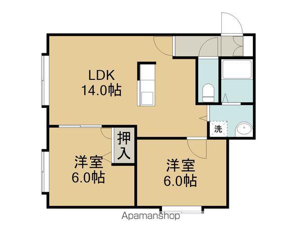 レインボーハウス澄川Ⅴ(2LDK/3階)の間取り写真