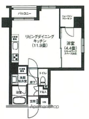 アイルプレミアム押上ノルド(1LDK/3階)の間取り写真
