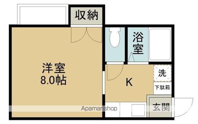 ヨシノ砂山(1K/2階)の間取り写真