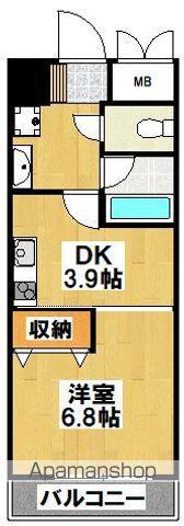 オルフェア我孫子Ⅲ番館(1K/2階)の間取り写真