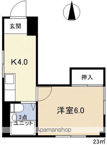 ハイツ ユウ&アイ(1K/2階)の間取り写真