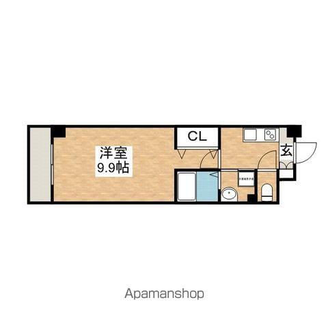 リシュドール鶴舞公園(1K/15階)の間取り写真