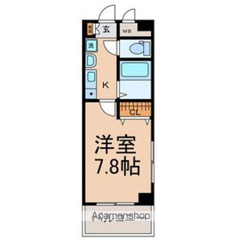 レジデンスTH浄心(1K/2階)の間取り写真