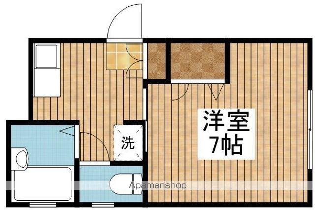 アヴニール(1K/1階)の間取り写真
