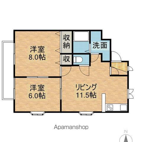メゾンソフィア(2LDK/2階)の間取り写真