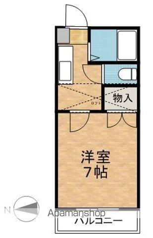 レピュート(1K/1階)の間取り写真