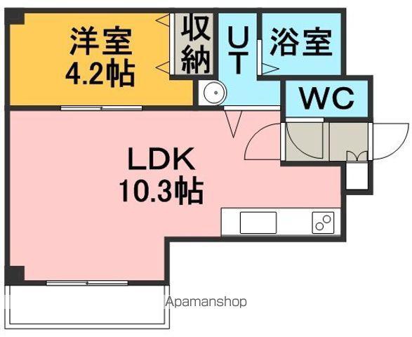 サンシャイン1-9(1LDK/3階)の間取り写真