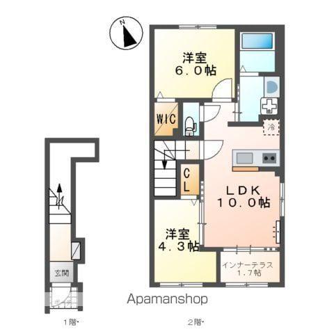 スターテラスⅡ東川口(2LDK/2階)の間取り写真