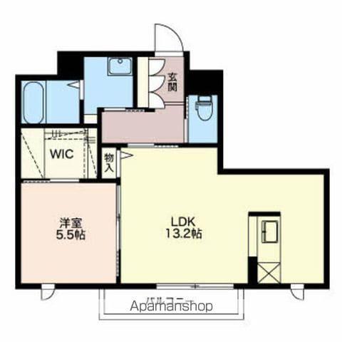 蟻ヶ崎ヒルズ(1LDK/3階)の間取り写真