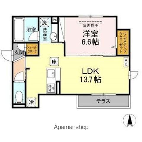ステラ ルーチェ(1LDK/1階)の間取り写真