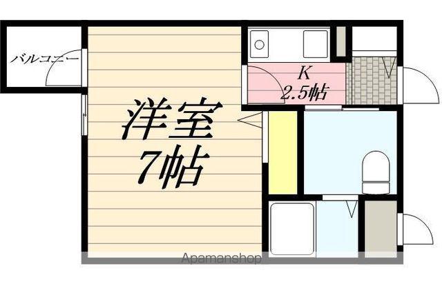 ピュアドーム天神アクロス(1K/9階)の間取り写真