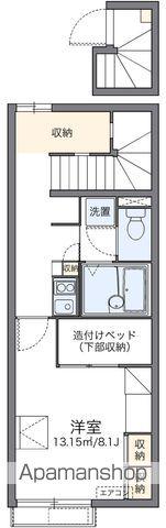 レオパレスエランの森(1K/2階)の間取り写真