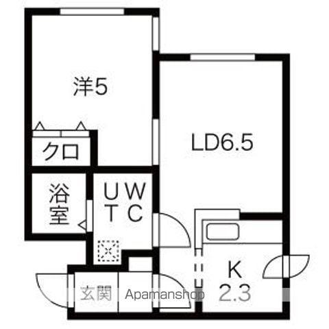 PORTOFINO W18(1LDK/4階)の間取り写真