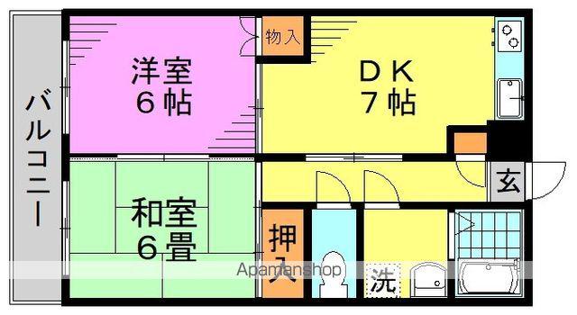 センマナーホームズ南阿佐ヶ谷(2DK/1階)の間取り写真