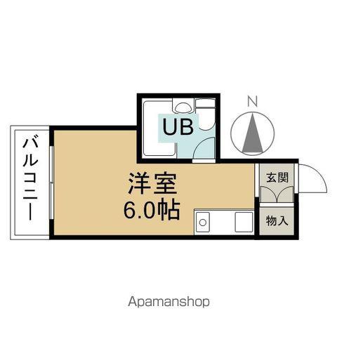 ヴィラカレッジウエスト(ワンルーム/2階)の間取り写真