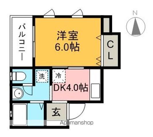 ネオクレメント(1K/5階)の間取り写真