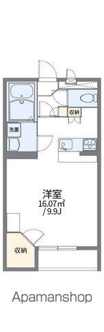 レオパレスクローバー(1K/2階)の間取り写真