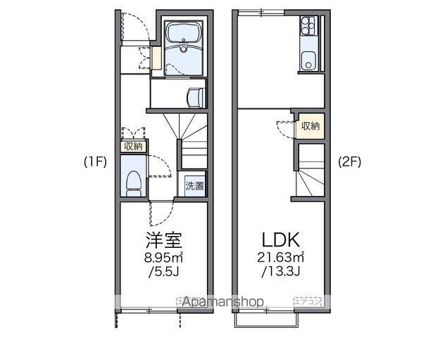レオネクストアヴニール(1LDK/1階)の間取り写真