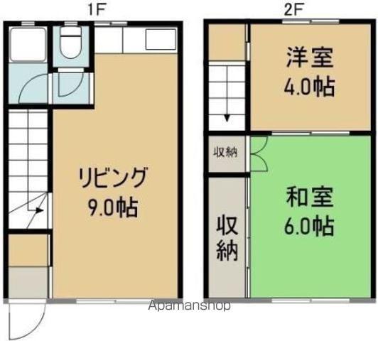 ダーラム・コート(2DK/1階)の間取り写真