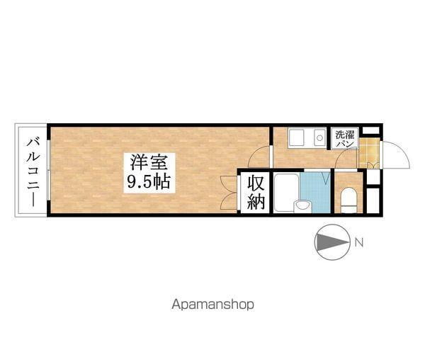 セントラルハイツ旭(1K/2階)の間取り写真