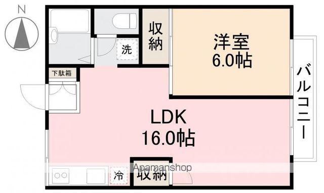 ELVITA池戸(1LDK/2階)の間取り写真