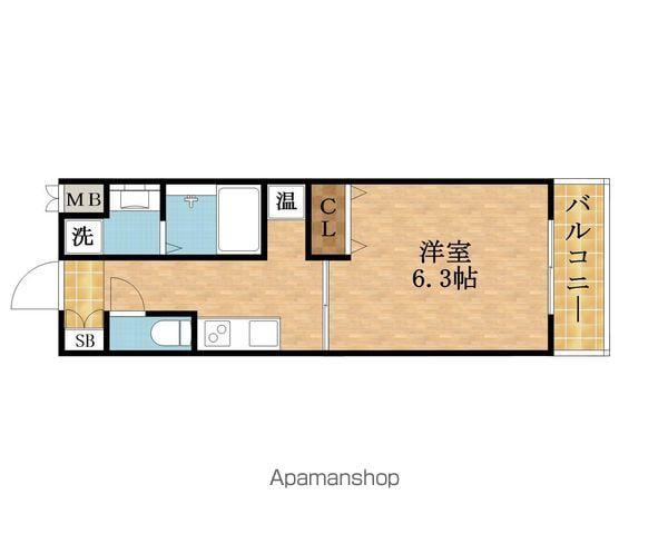 ヴァンスタージュ関目(1K/7階)の間取り写真