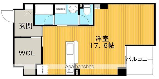 少路パークレジデンス(ワンルーム/5階)の間取り写真