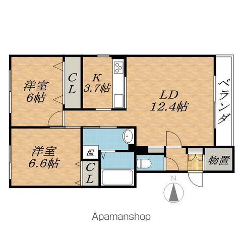 LE COFFRET 517(2LDK/1階)の間取り写真