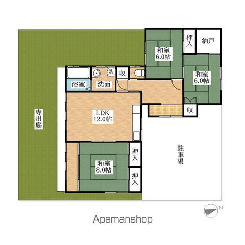 美和126(3SLDK/1階)の間取り写真