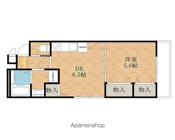 アーキ・ドムール岸城町(1DK/2階)の間取り写真