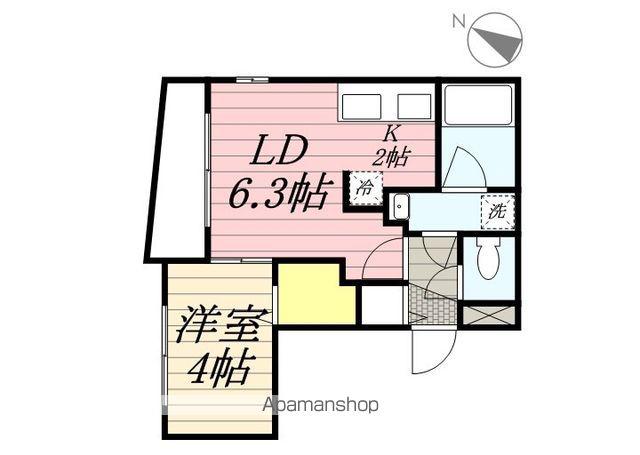 プライア14(1LDK/3階)の間取り写真