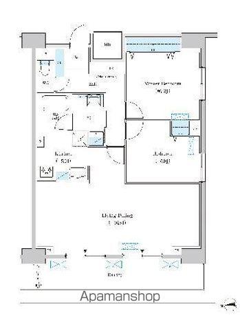 ロイジェント日吉Ⅱ(2LDK/10階)の間取り写真