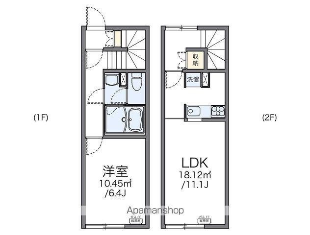 レオネクスト保水A(1LDK/1階)の間取り写真