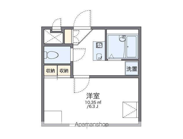 レオパレス芹橋(1K/1階)の間取り写真