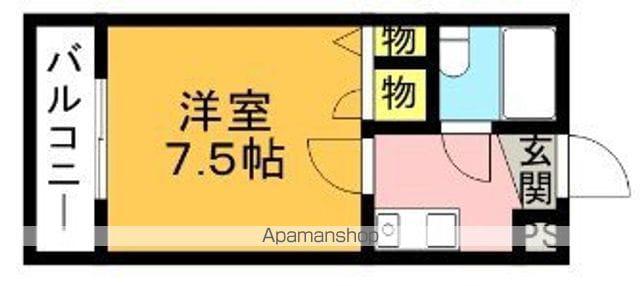 メゾン山美Ⅰ(1K/2階)の間取り写真