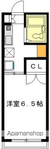 ハリントンハウス(1K/2階)の間取り写真