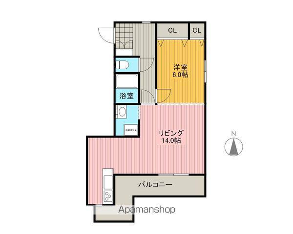 T BOX TOWER(1LDK/3階)の間取り写真