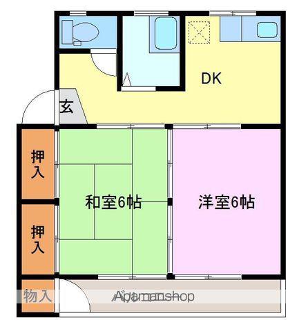 トキワ荘8(2DK/3階)の間取り写真
