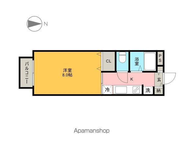 ファーストエイト南光台Ⅰ(1K/1階)の間取り写真