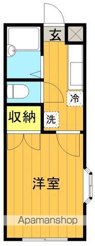 ラ・ポルテ(1K/2階)の間取り写真