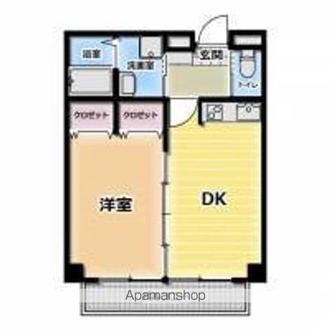 予讃線 丸亀駅 徒歩7分 7階建 築19年(1DK/6階)の間取り写真