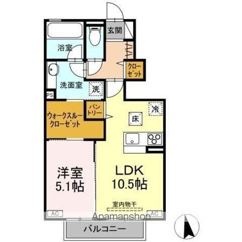 福島交通飯坂線 笹谷駅 徒歩4分 2階建 新築(1LDK/1階)の間取り写真