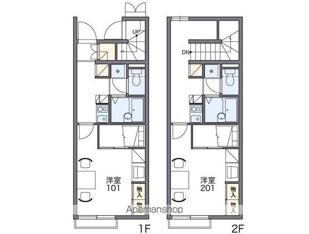 レオパレス日開野(1K/2階)の間取り写真
