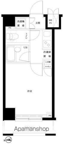 ルーブル新宿水道町(1K/6階)の間取り写真