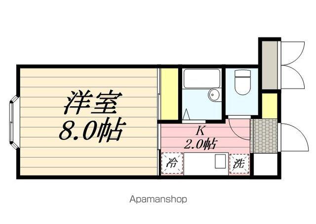 ヴィレ・コート富士(1K/4階)の間取り写真