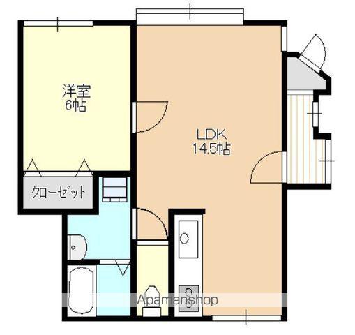 吉野アパート2(1LDK/1階)の間取り写真