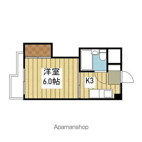 ホワイトハイツ(1K/4階)の間取り写真