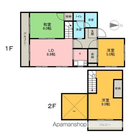 レジア和(3LDK/2階)の間取り写真